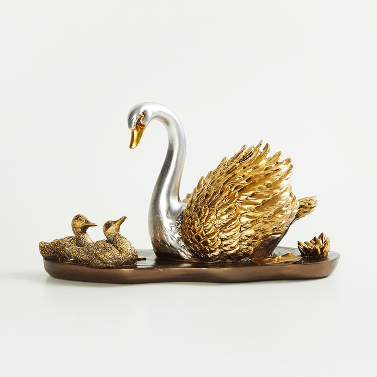 Svana Grace Swan Sculpture by Corsica – Polyresin Finish