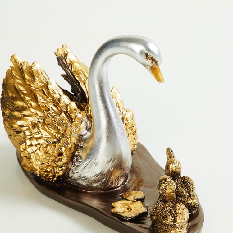 Svana Grace Swan Sculpture by Corsica – Polyresin Finish