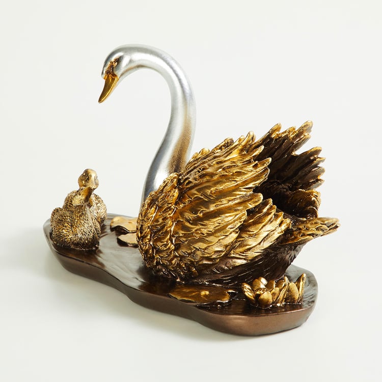 Svana Grace Swan Sculpture by Corsica – Polyresin Finish