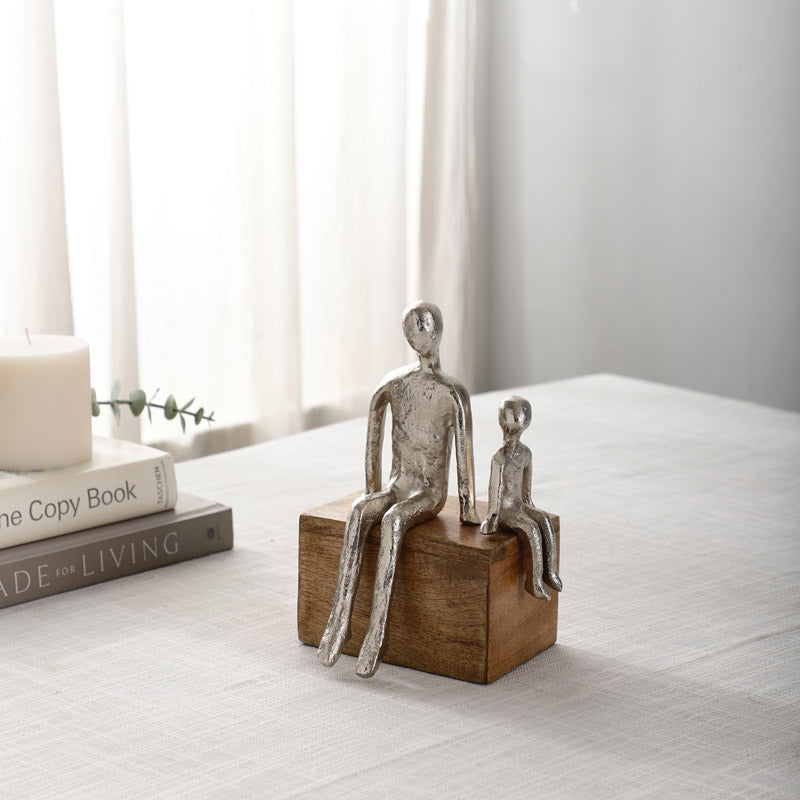 Sibling Time Gold Tone Tabletop Showpiece