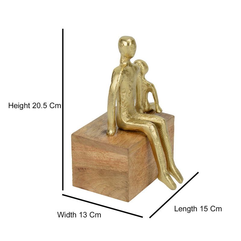 Sibling Time Gold Tone Tabletop Showpiece