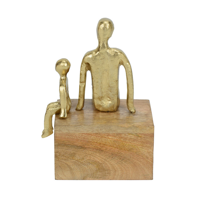 Sibling Time Gold Tone Tabletop Showpiece