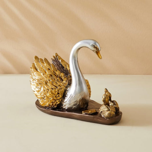 Svana Grace Swan Sculpture by Corsica – Polyresin Finish