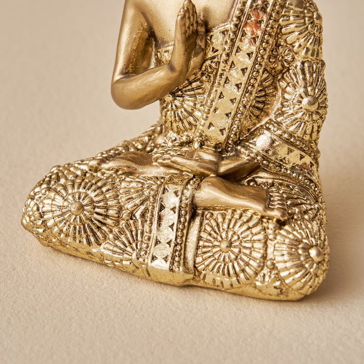 Corsica Tranquil Buddha Figurine – Calm Sitting Pose in Polyresin