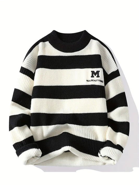 Decorail™ Blue Horizon Striped Pullover – Relaxed Fit