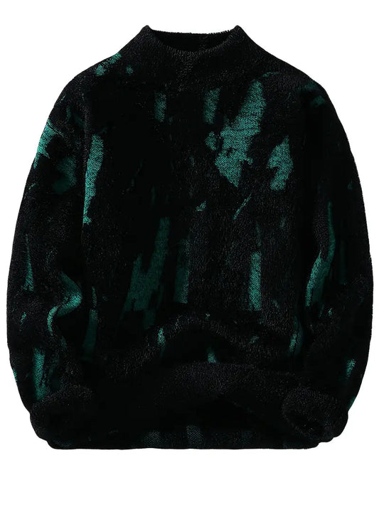 Decorail™ Inkstroke Knitted Sweater – Black & White